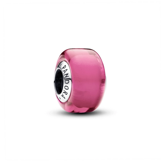 Roze minibedel van muranoglas