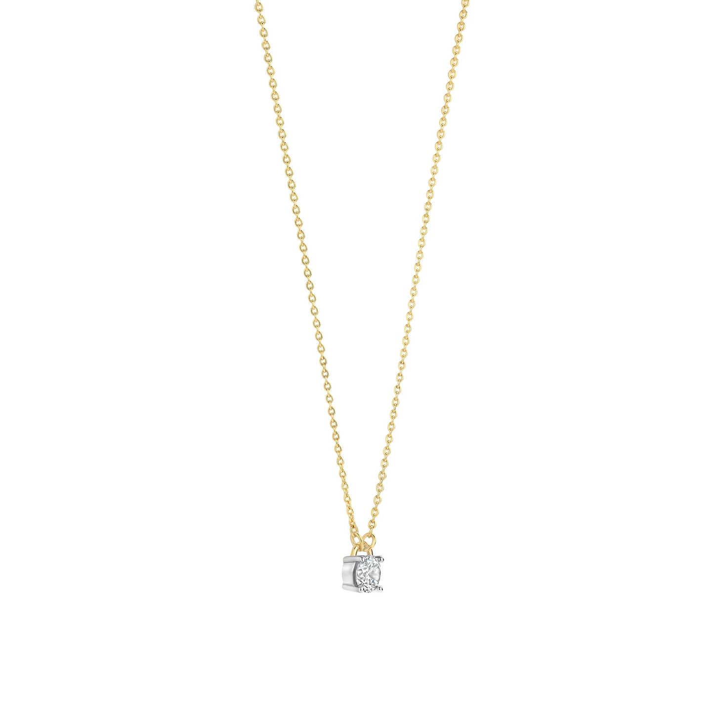 Schakel Zirkonia Ketting