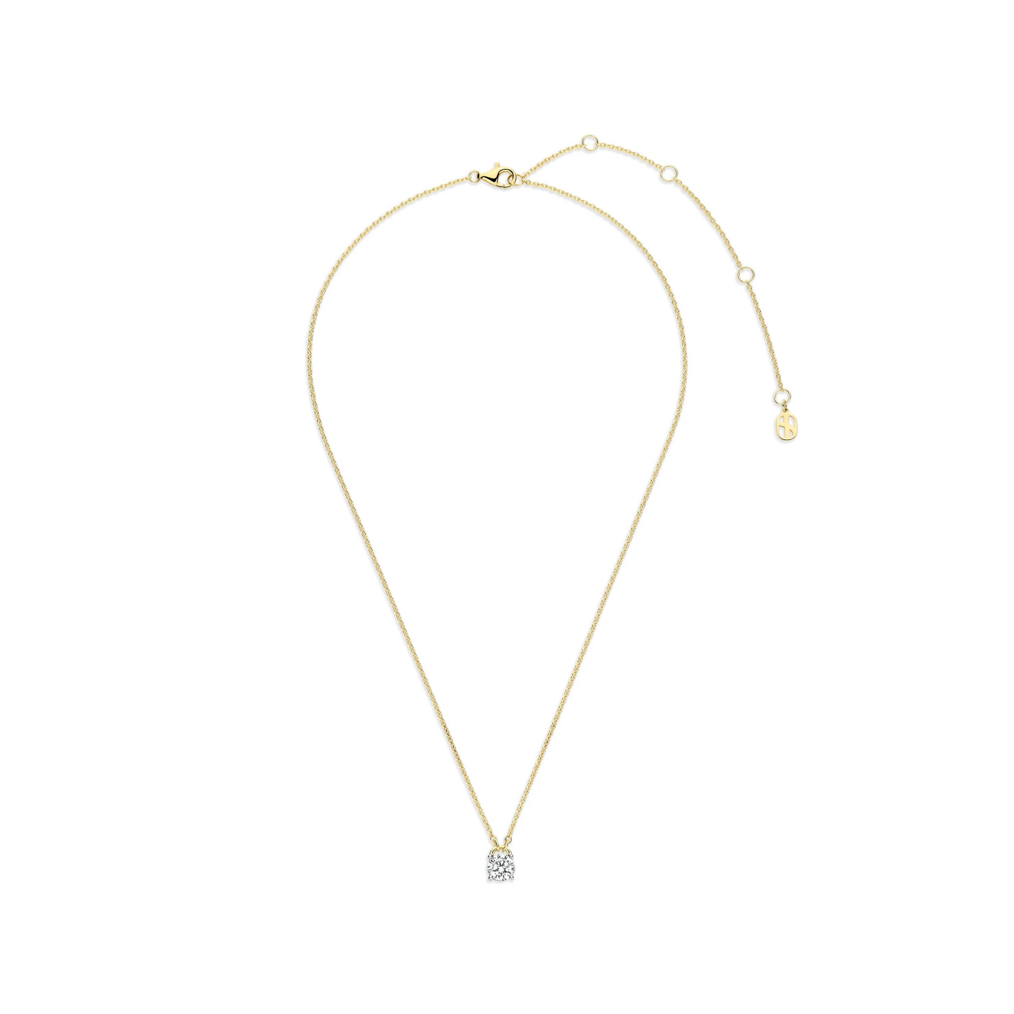 Schakel Zirkonia Ketting
