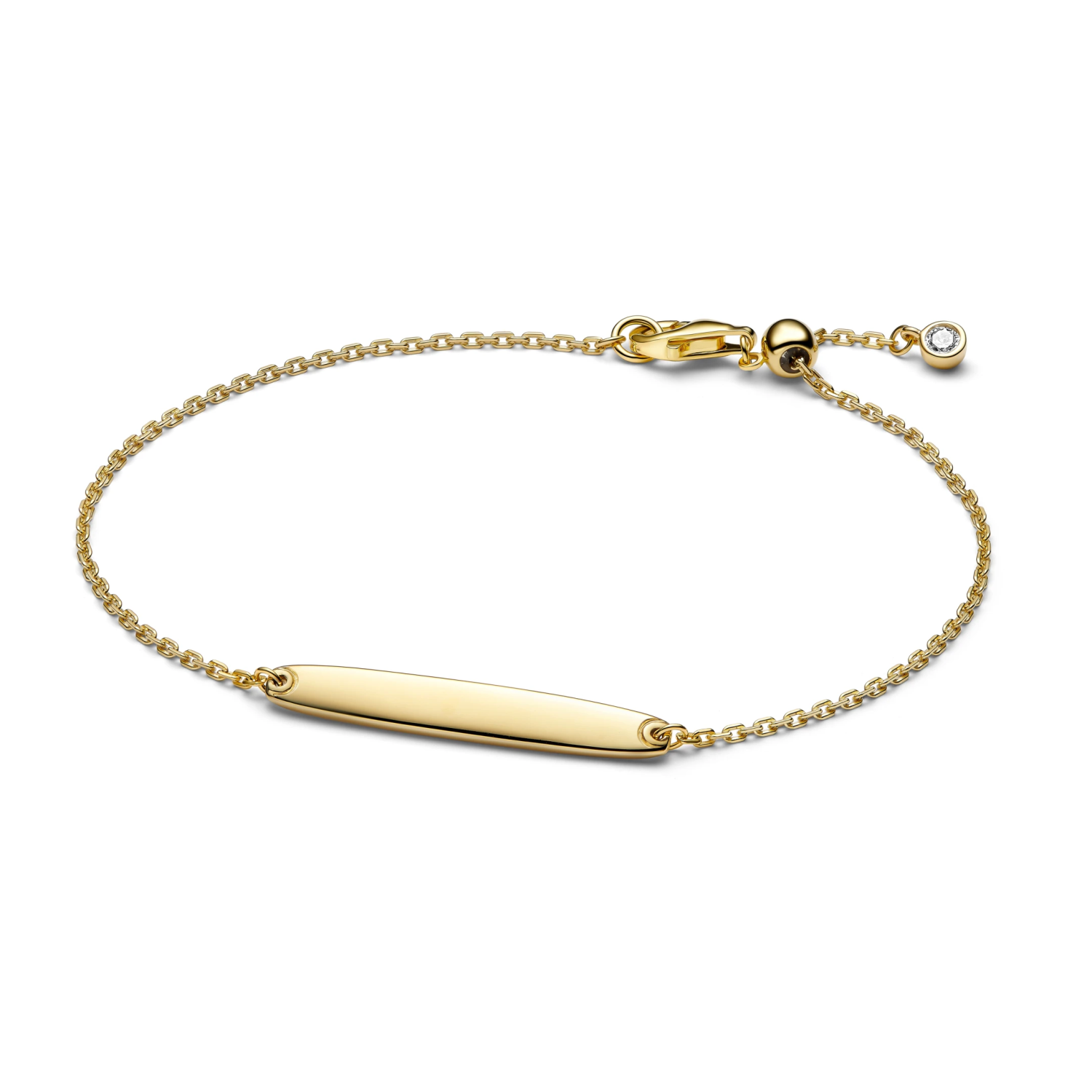 Schakelarmband met graveerbaar staafje
