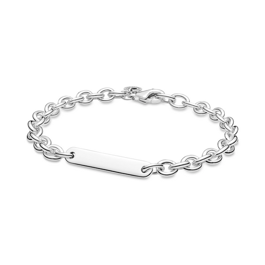 Schakelarmband met Graveerbare Balk