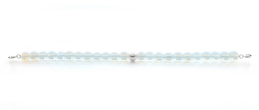 Silver Clasp - Bracelet 6mm Opalite