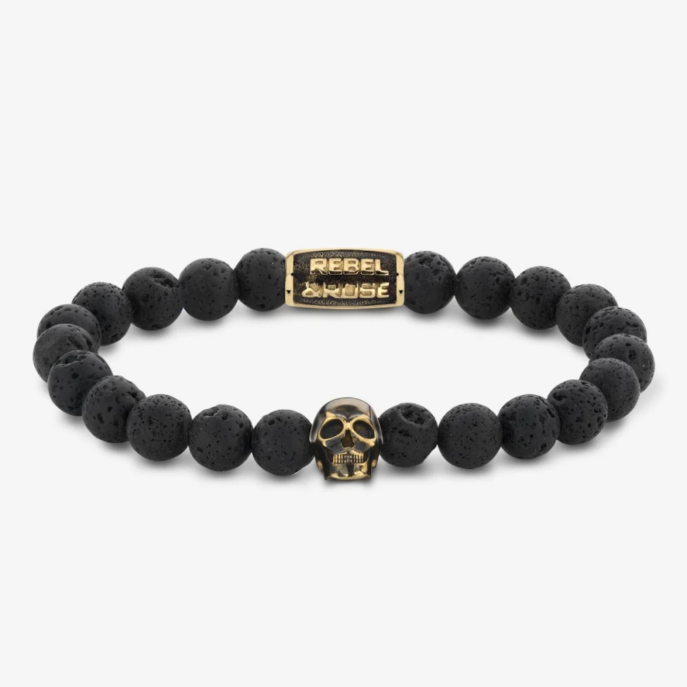Skull Black Moon - 18 ct yellow gold ionplated M - po