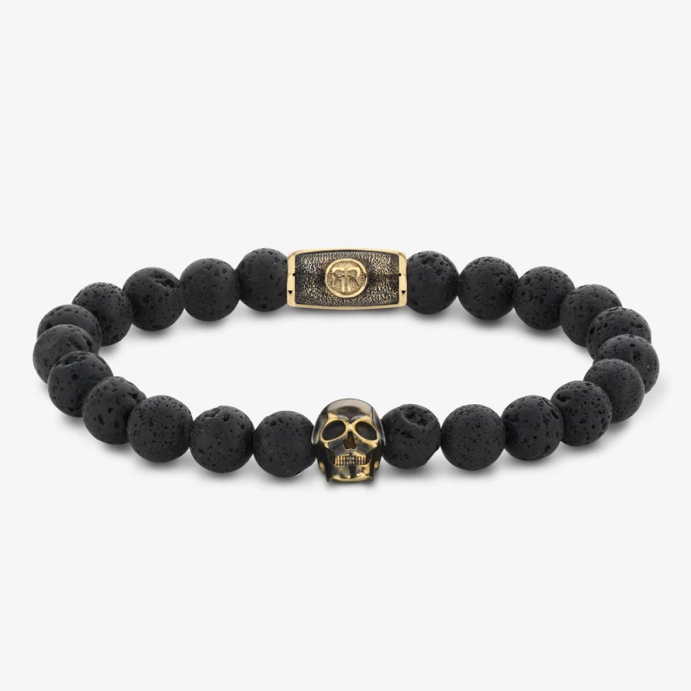 Skull Black Moon - 18 ct yellow gold ionplated M - po