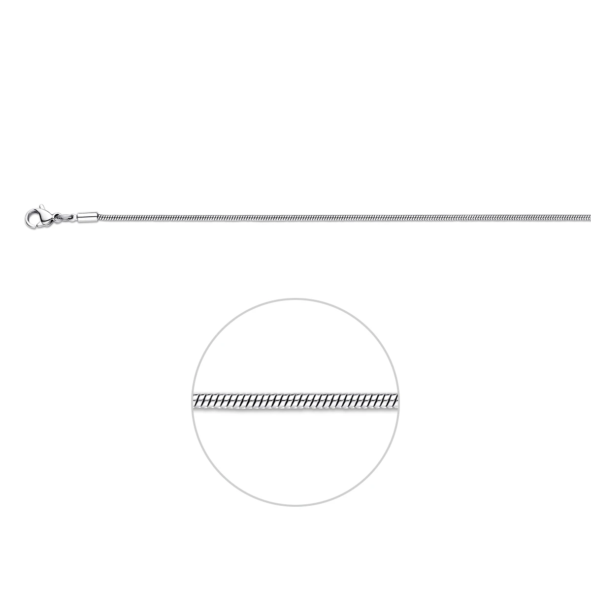 slang rond 1,5 mm edelstaal