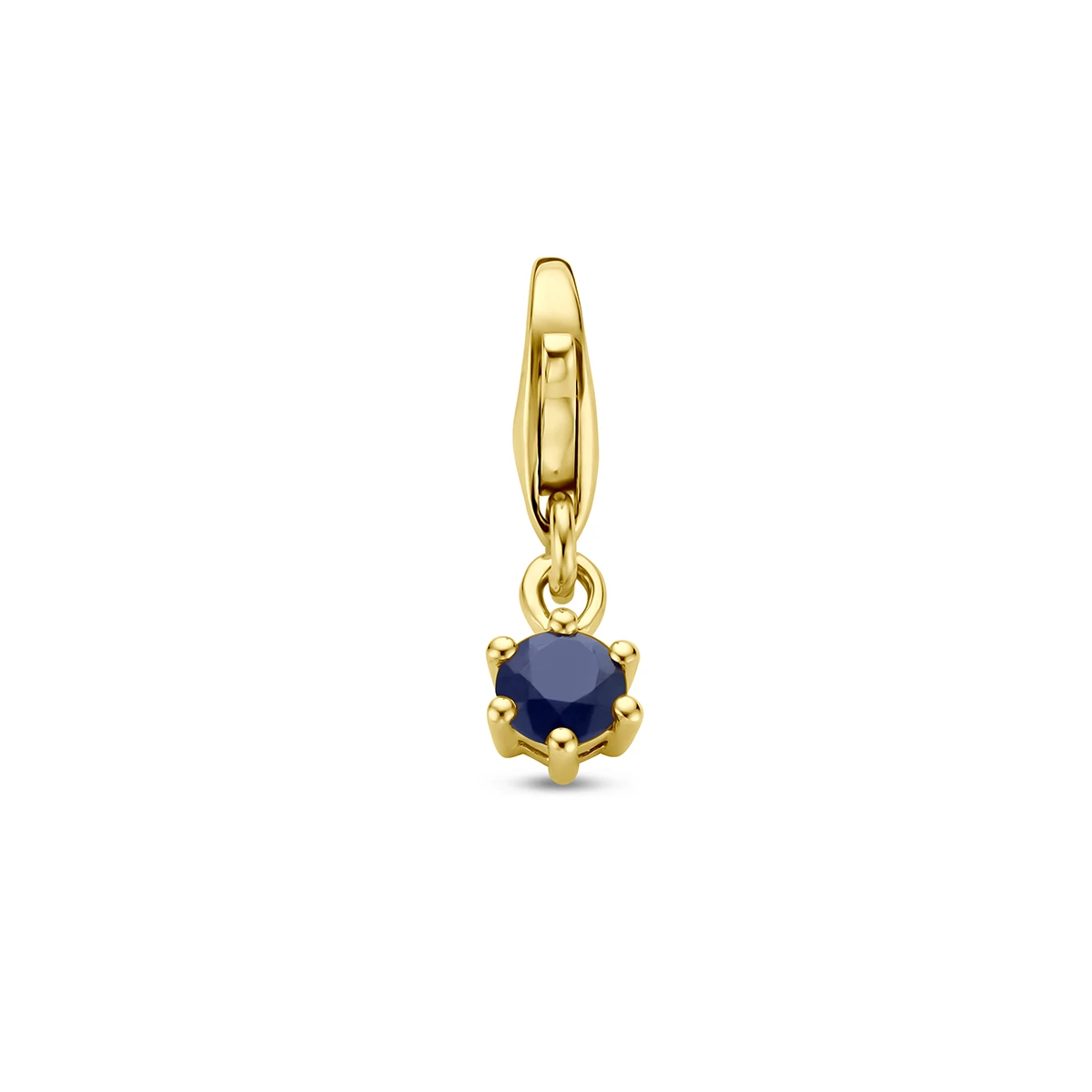 slotbedel met geboortesteen 14K geelgoud