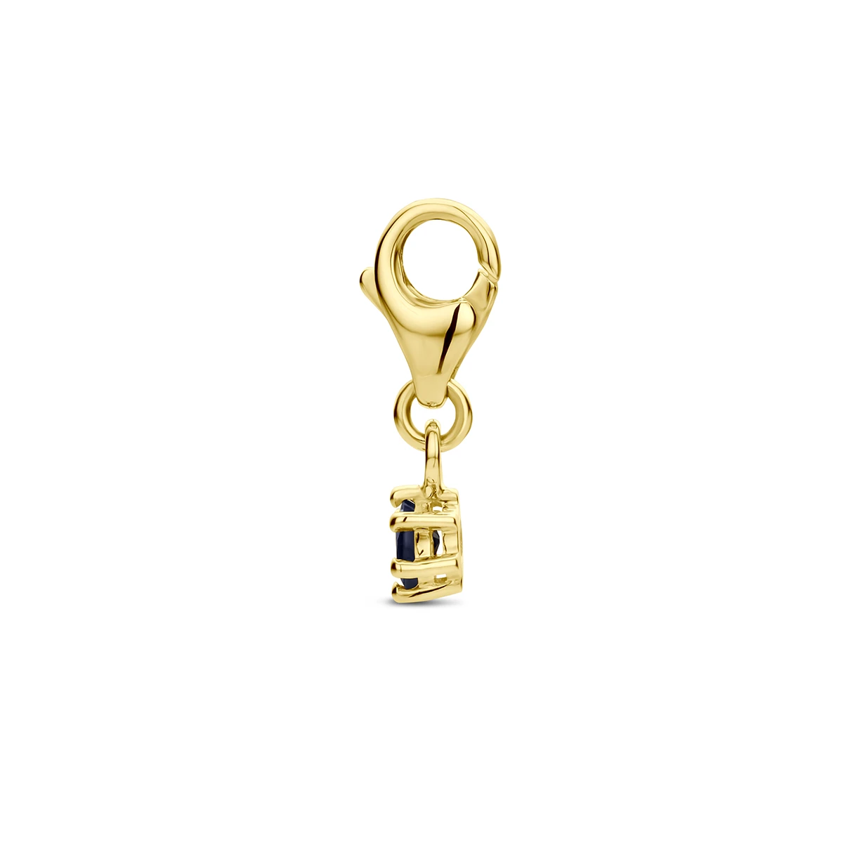slotbedel met geboortesteen 14K geelgoud