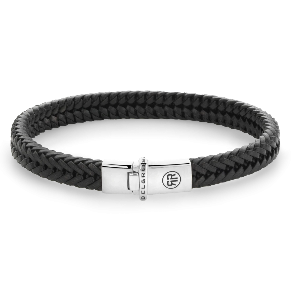 Small Braided Hermes Black L