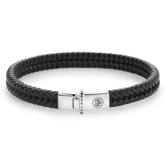 Small Braided Hermes Black L