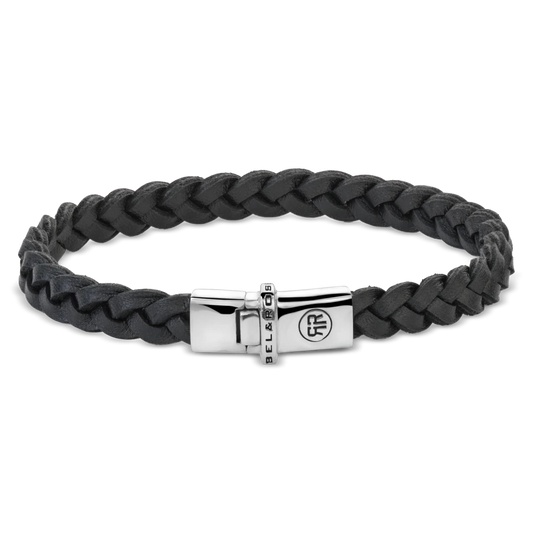 Small Braided Raw Black L