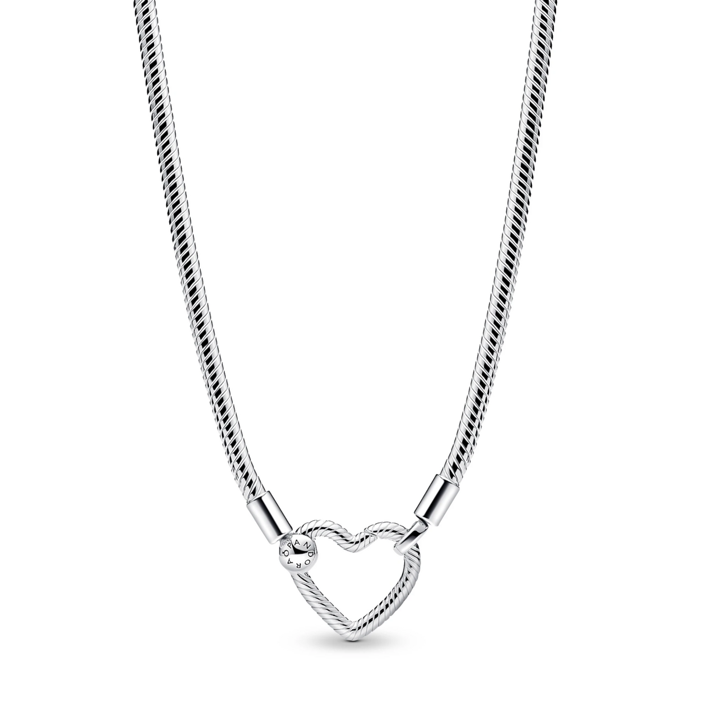 Snake Chain-halsketting met hartsluiting