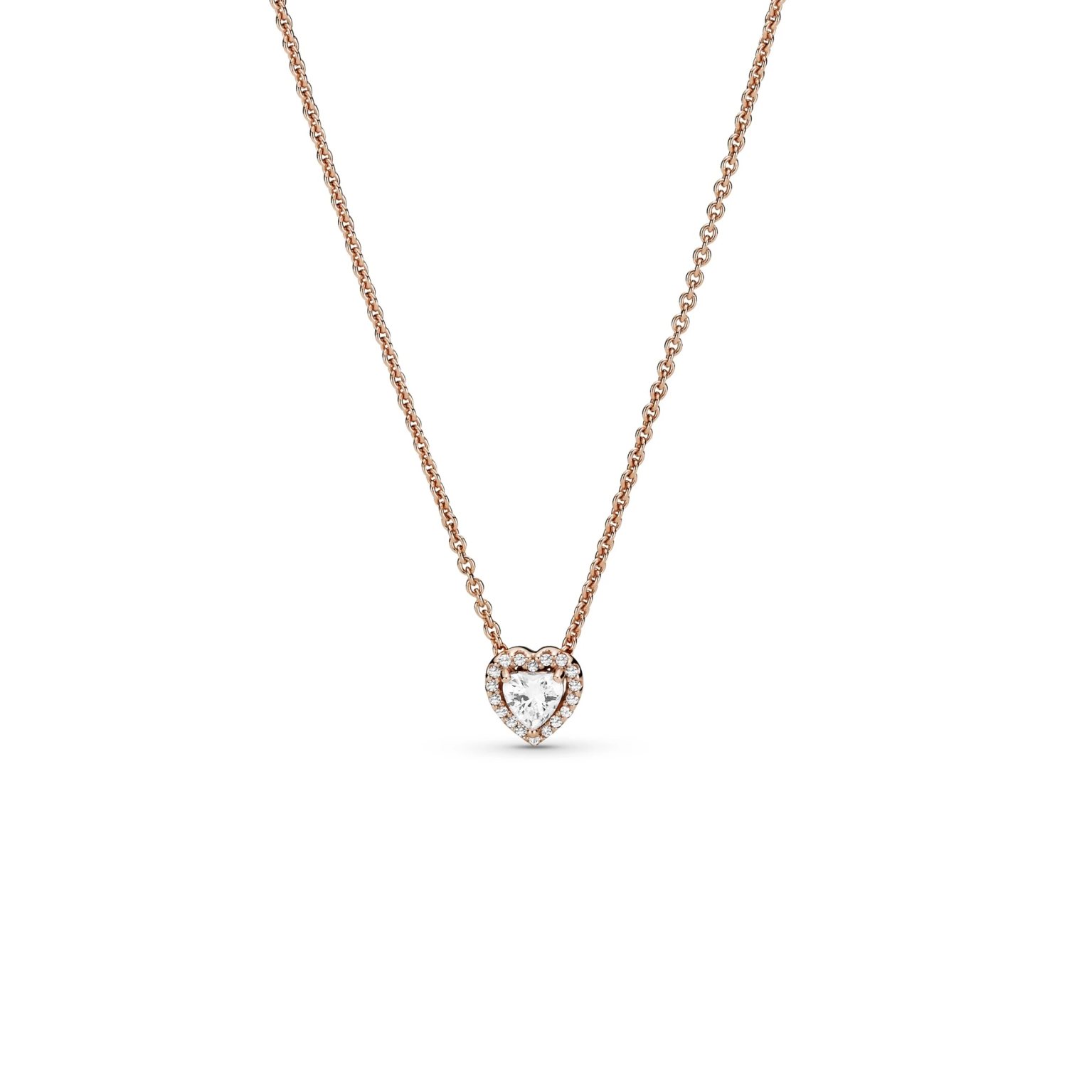 Sparkling Heart Collier Necklace