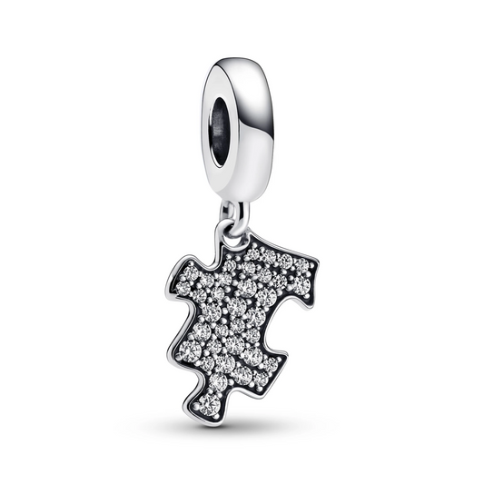 Sparkling Puzzle Piece Hangende Bedel