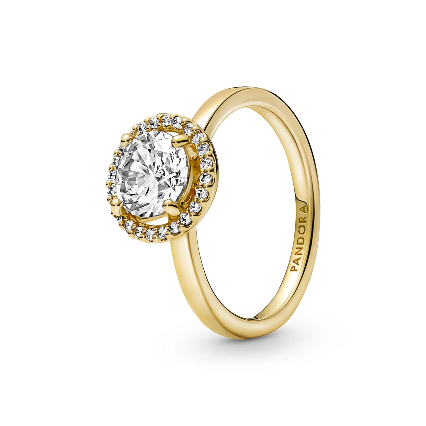 Sparkling Round Halo Ring