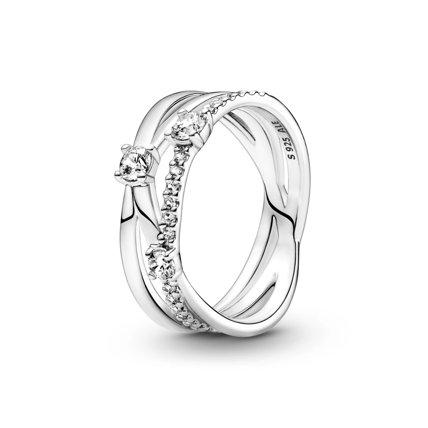 Sparkling Triple Band Ring