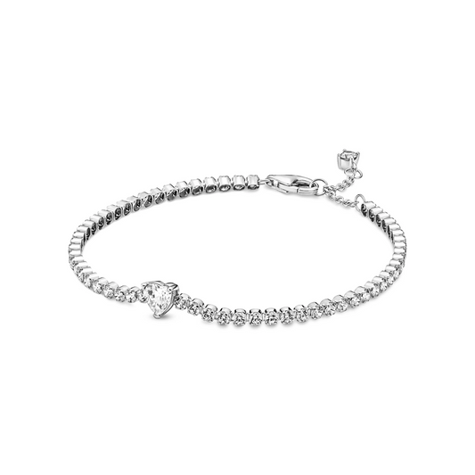 Sprankelend Hart Tennisarmband