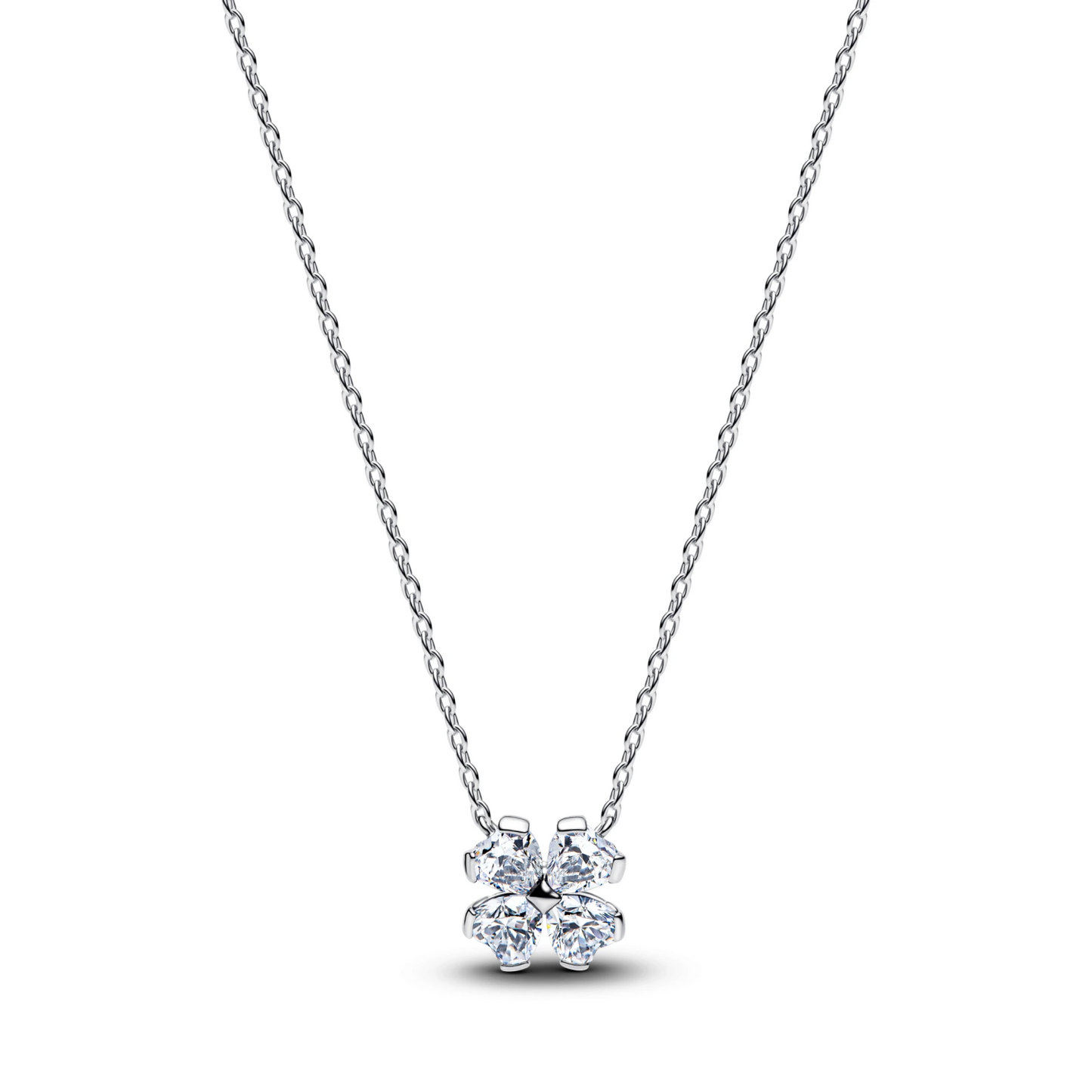 Sprankelend Klavertjevier Ketting met Hanger