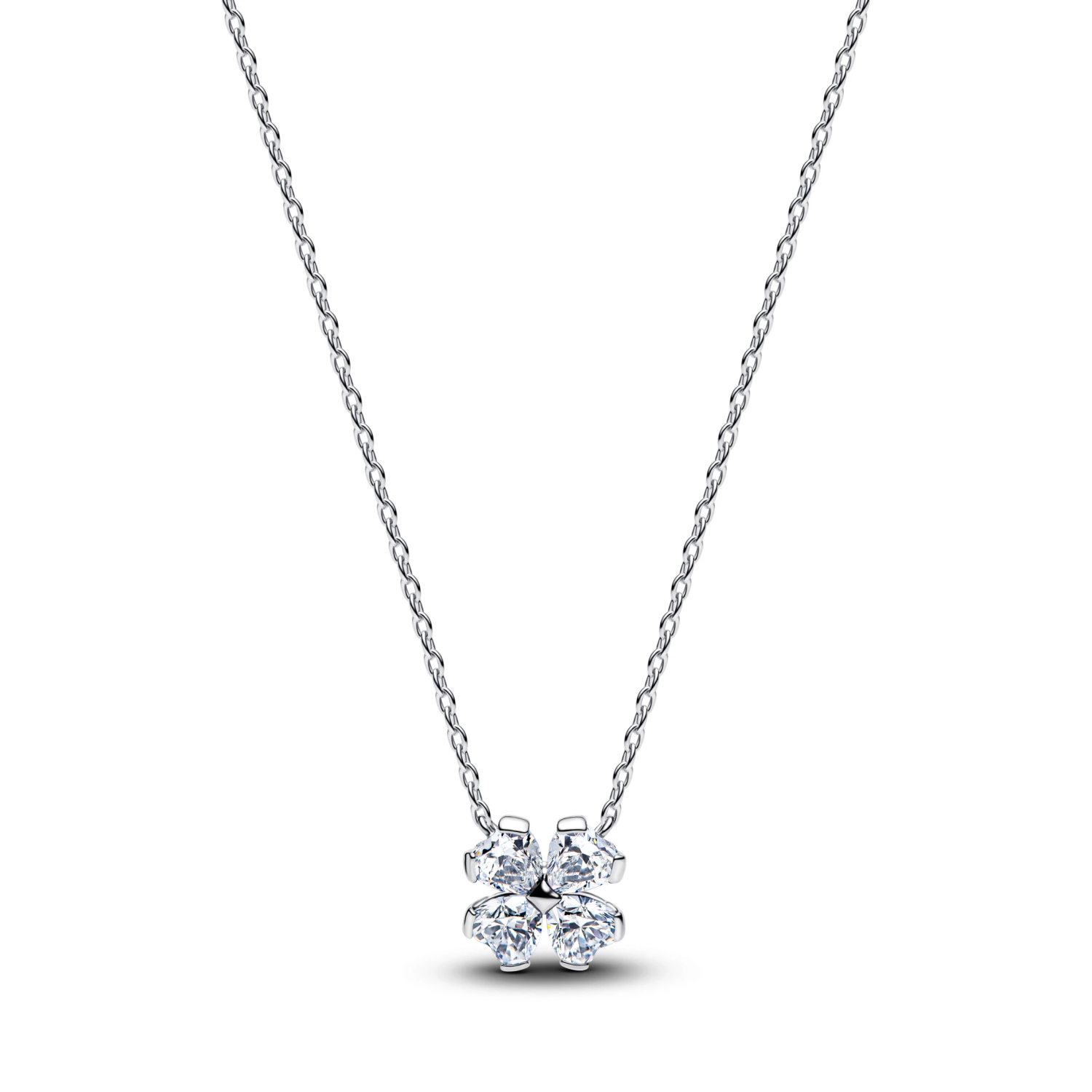 Sprankelend Klavertjevier Ketting met Hanger