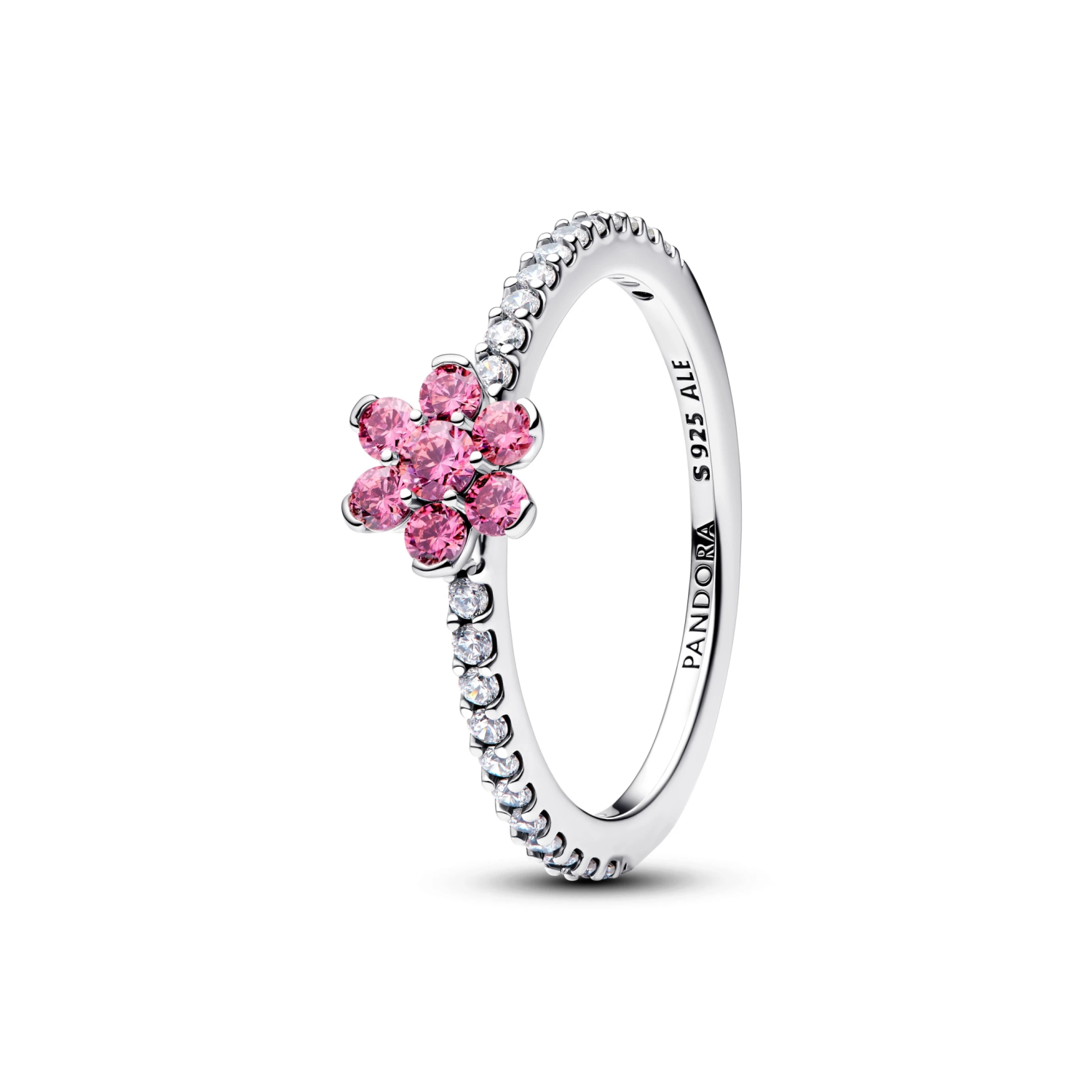 Sprankelend Roze Madeliefje Ring