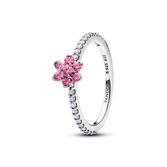 Sprankelend Roze Madeliefje Ring