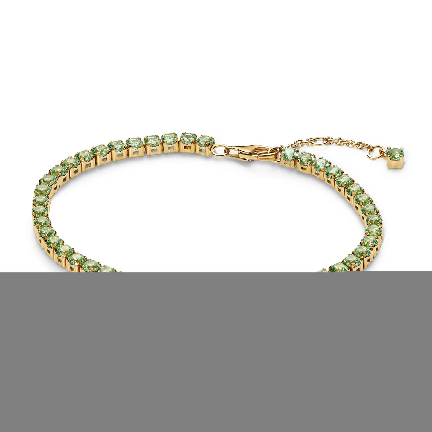 Sprankelende Groene Tennisarmband