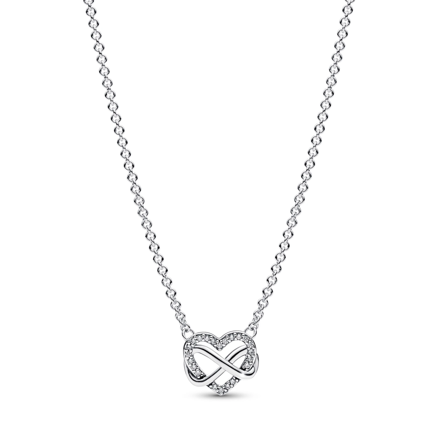 Sprankelende Oneindigheid Hart Halsketting
