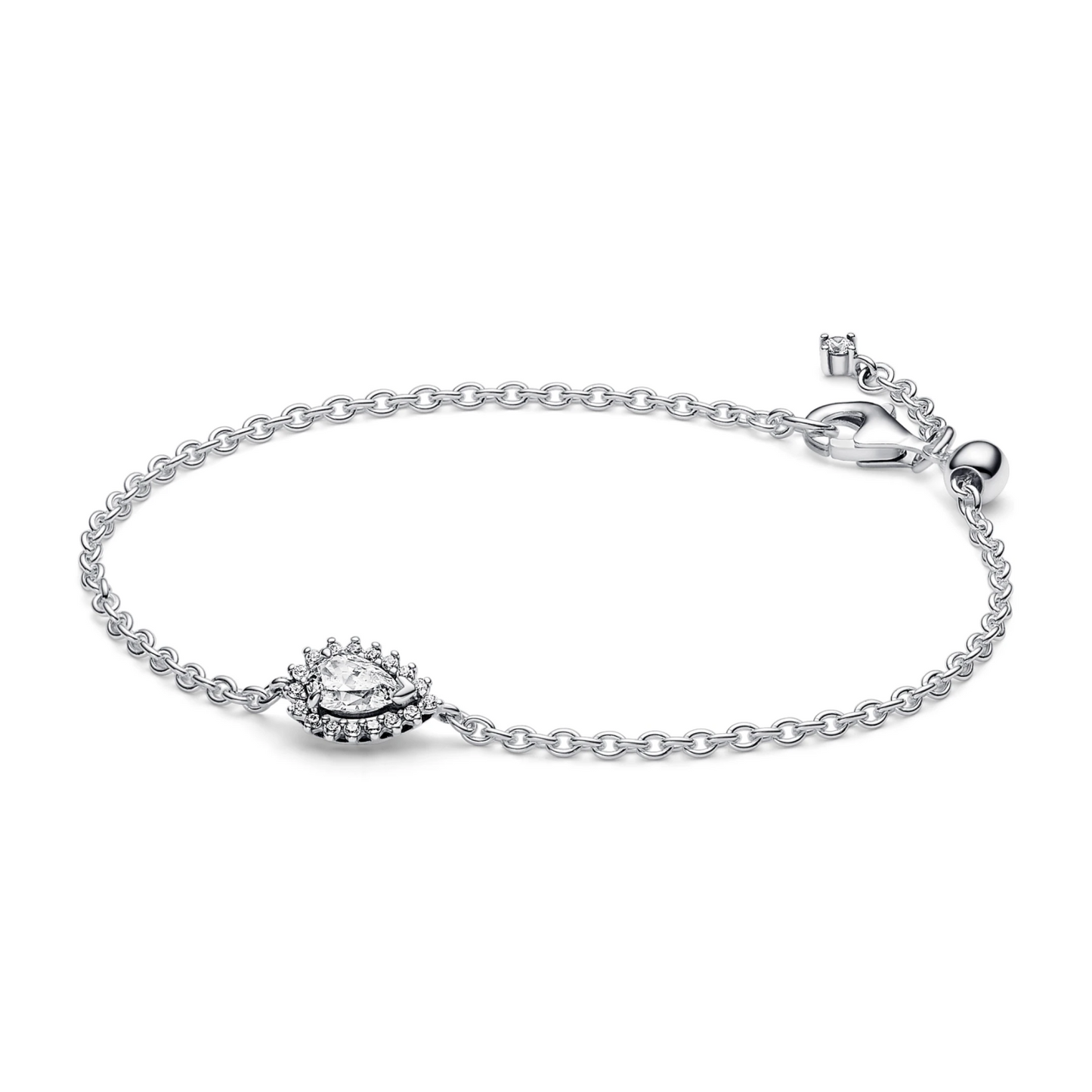 Sprankelende Peer Halo Schakelarmband