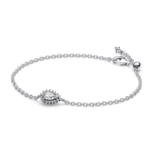 Sprankelende Peer Halo Schakelarmband