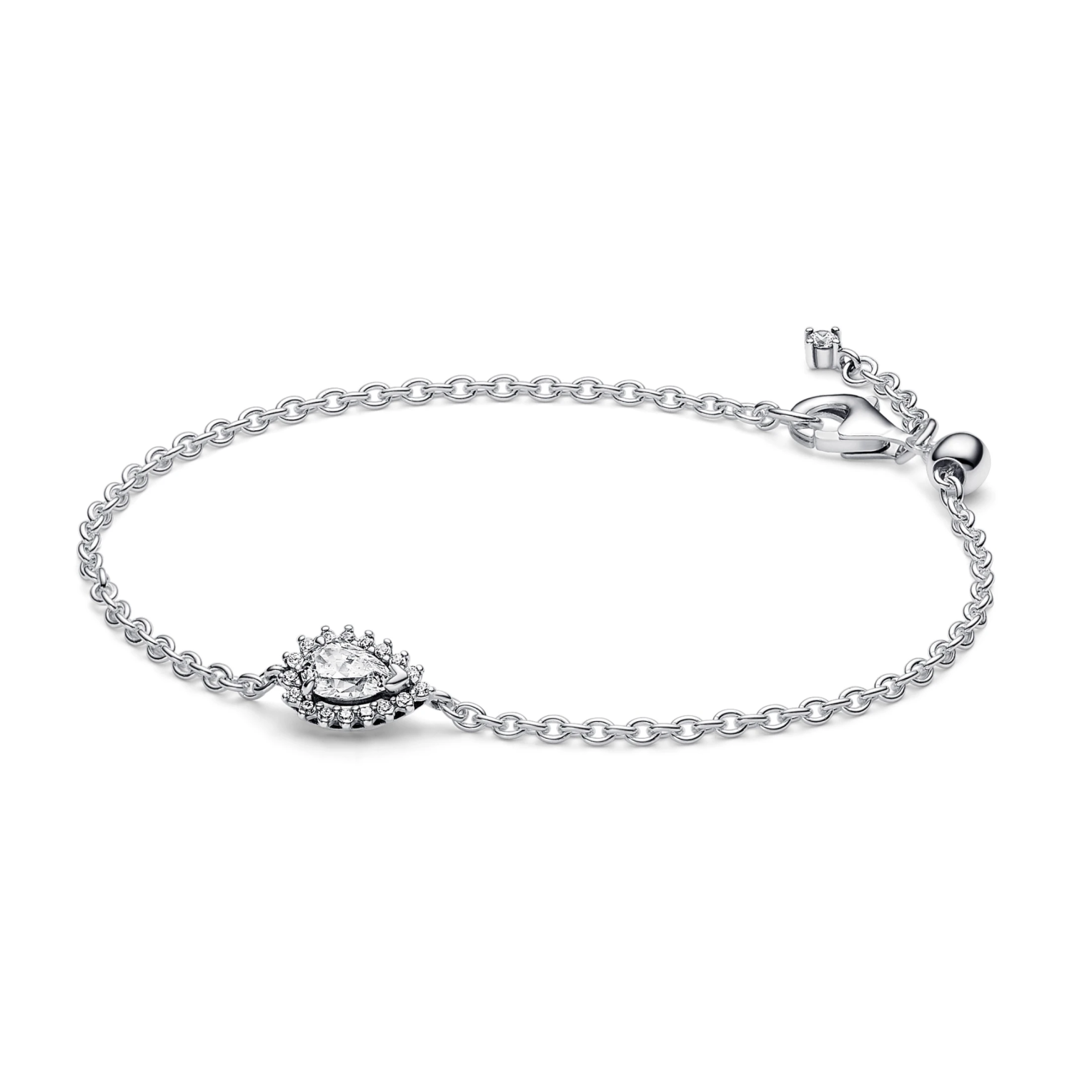 Sprankelende Peer Halo Schakelarmband