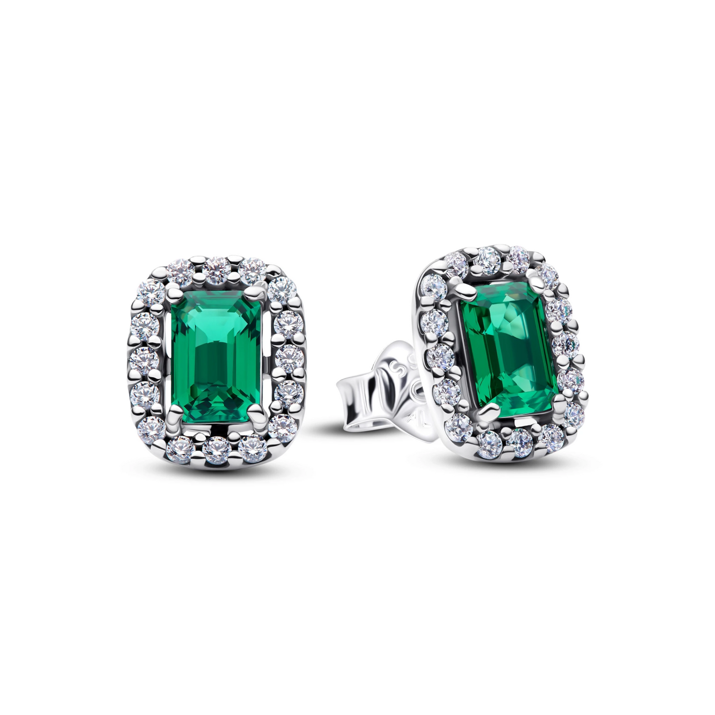Sprankelende Rechthoekige Oorknopjes