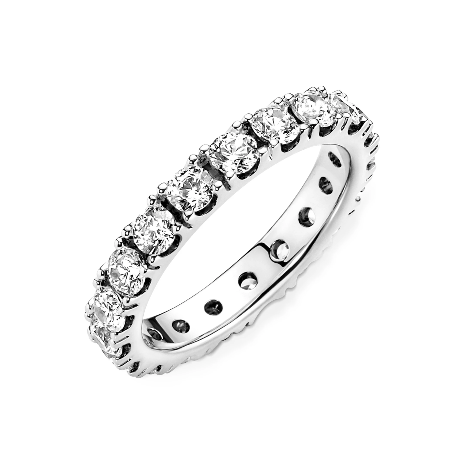 Sprankelende Rij Eternity Ring