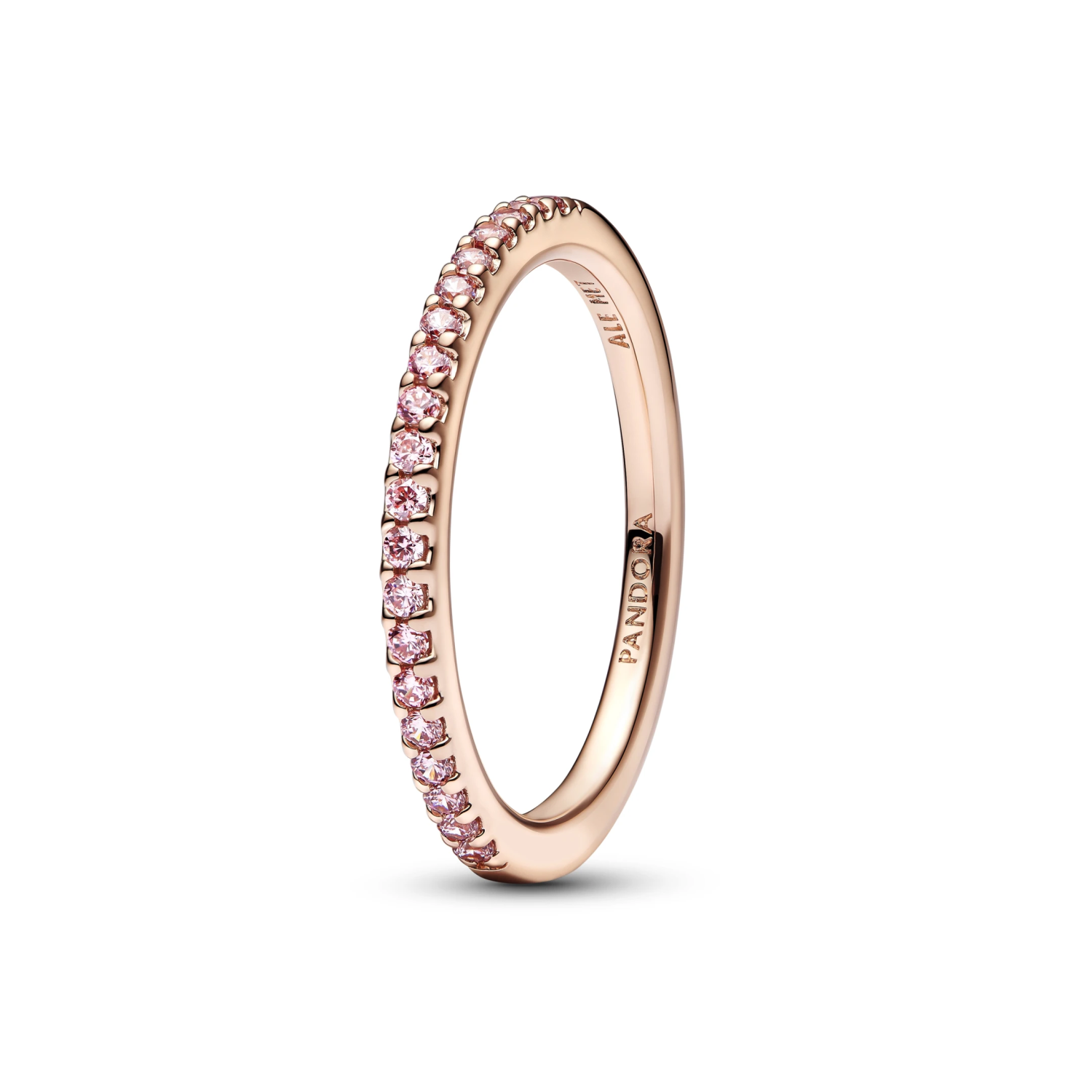 Sprankelende roze pavé bandring