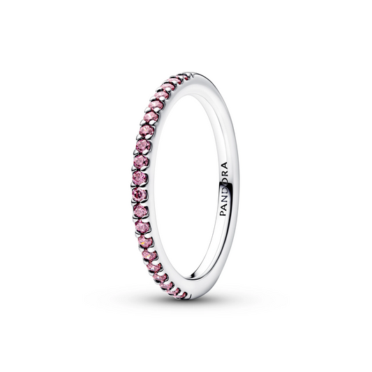 Sprankelende Roze Pavé Bandring