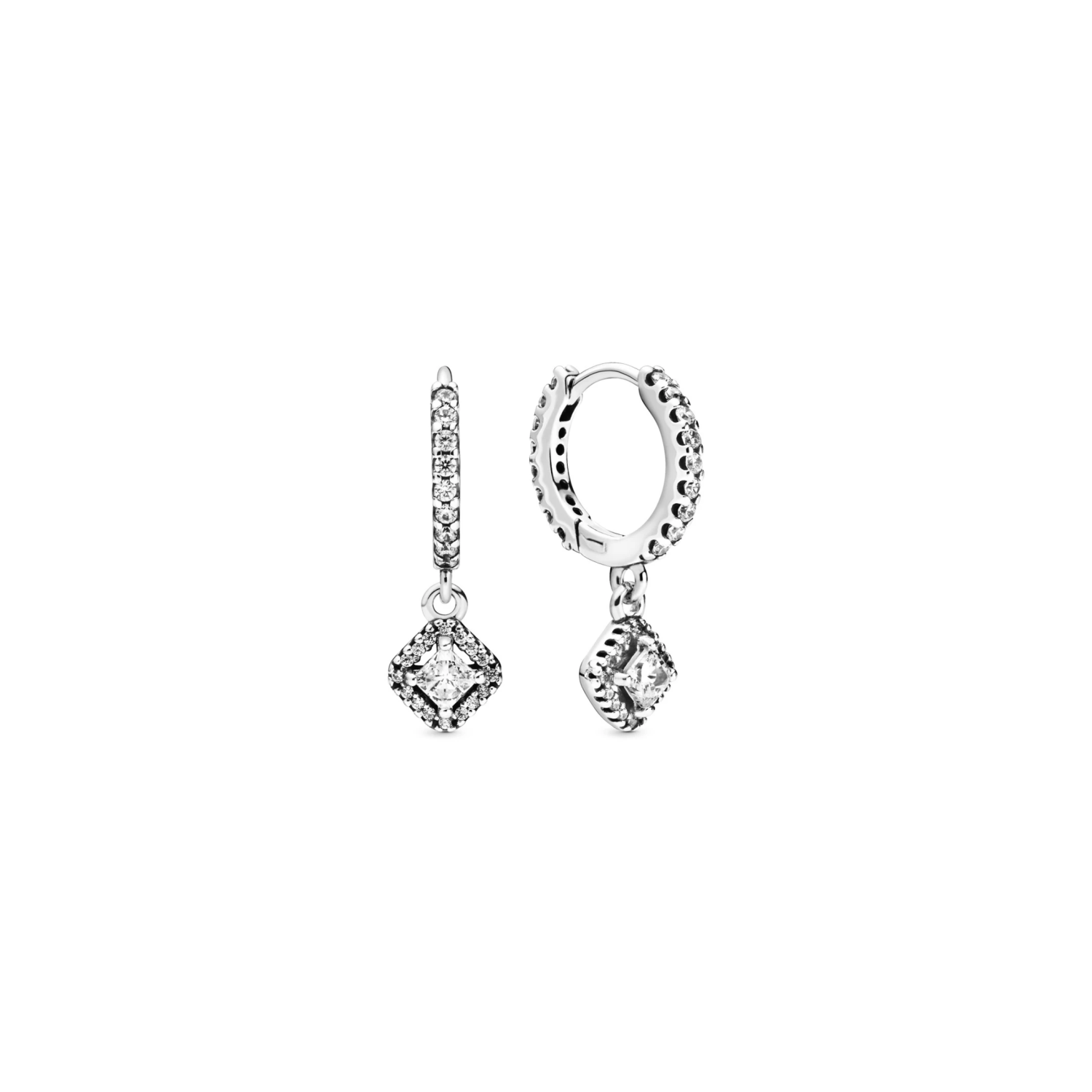 Square Sparkle Oorringen