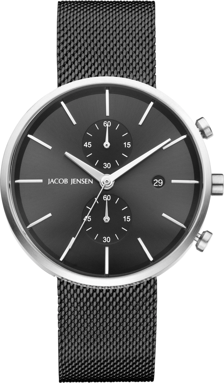 STAINLESS STEEL SAPPHIRE MESH STRAP JACOB JENSEN -LINEAR- 626.