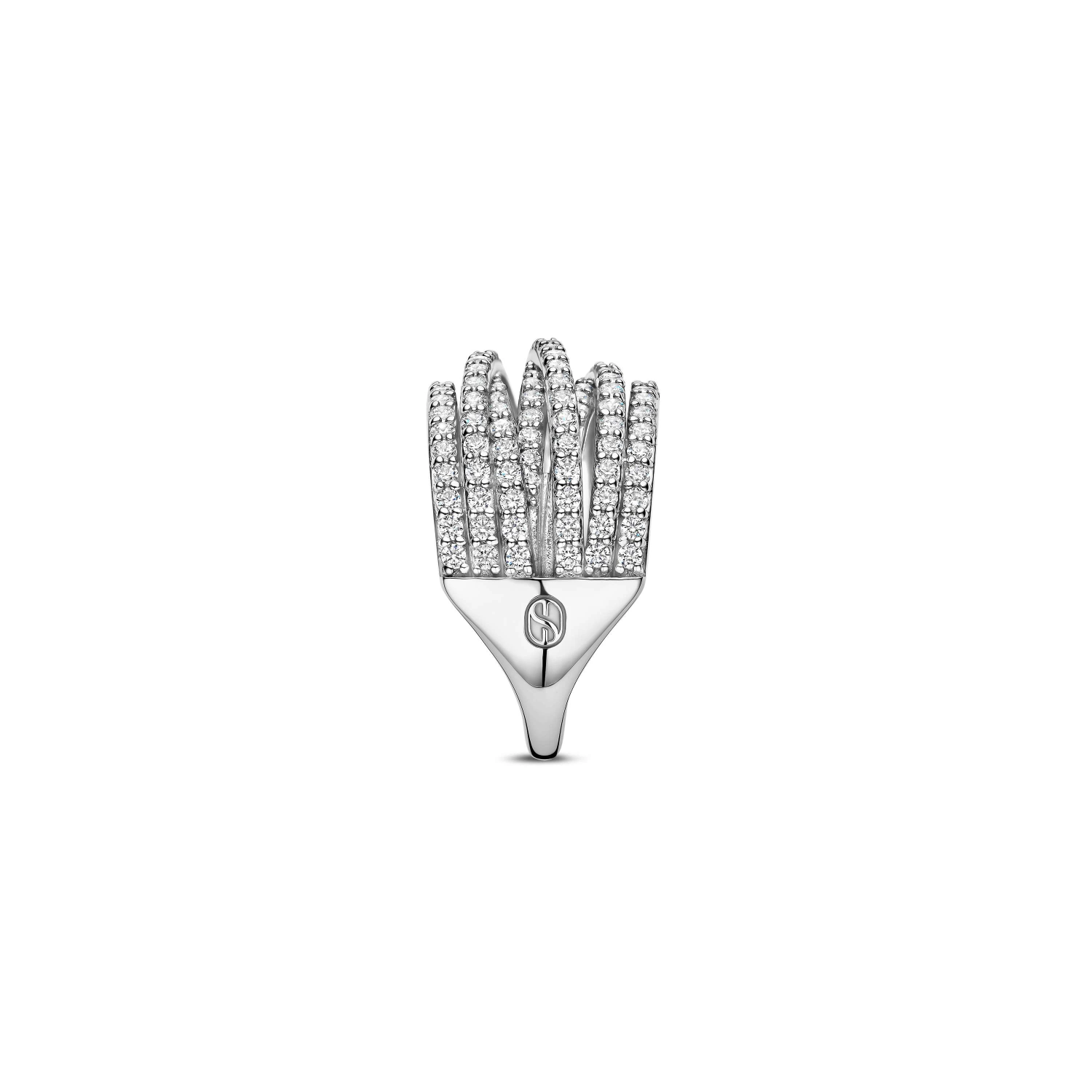 Stardust Zirkonia Crossover Ring - L model