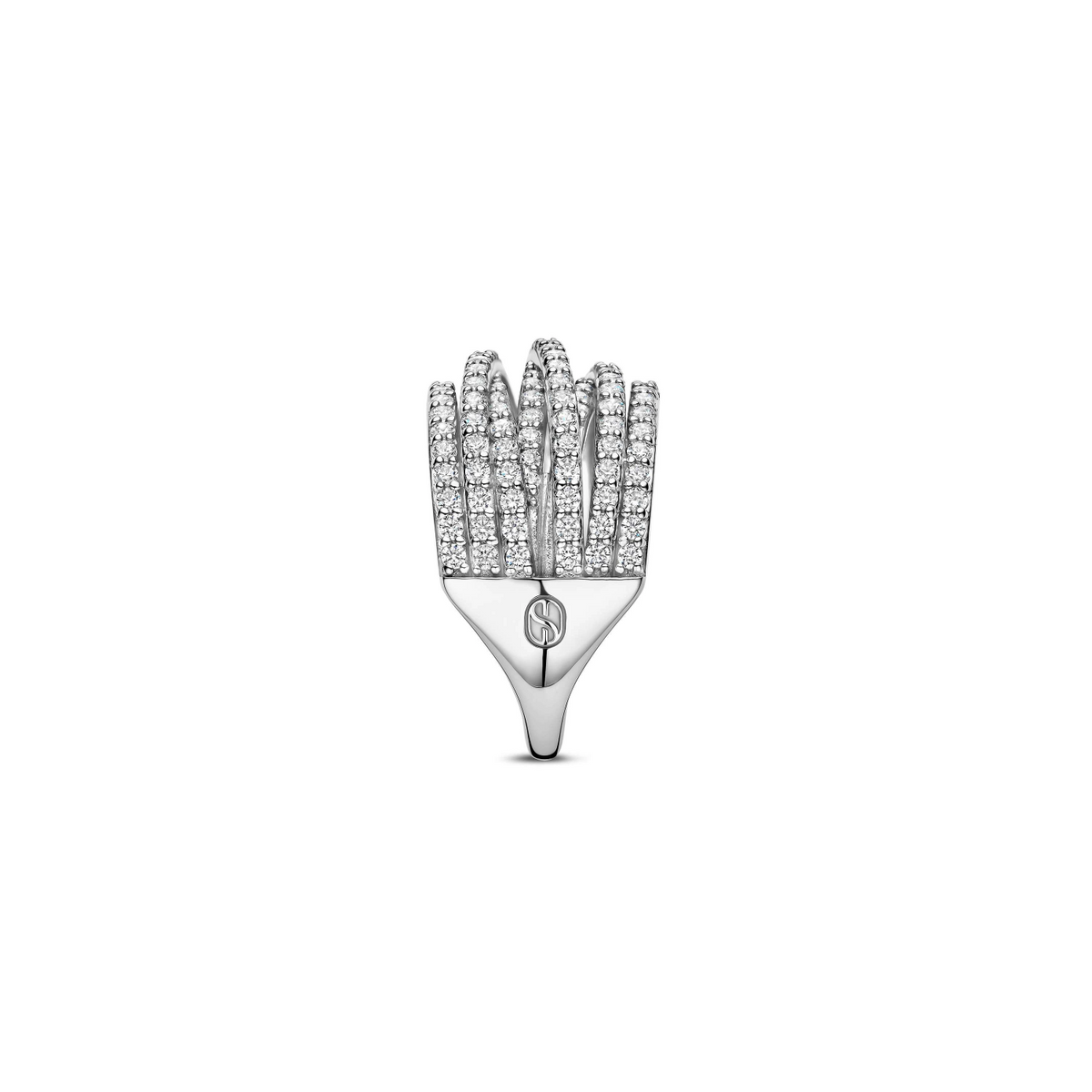 Stardust Zirkonia Crossover Ring - L model
