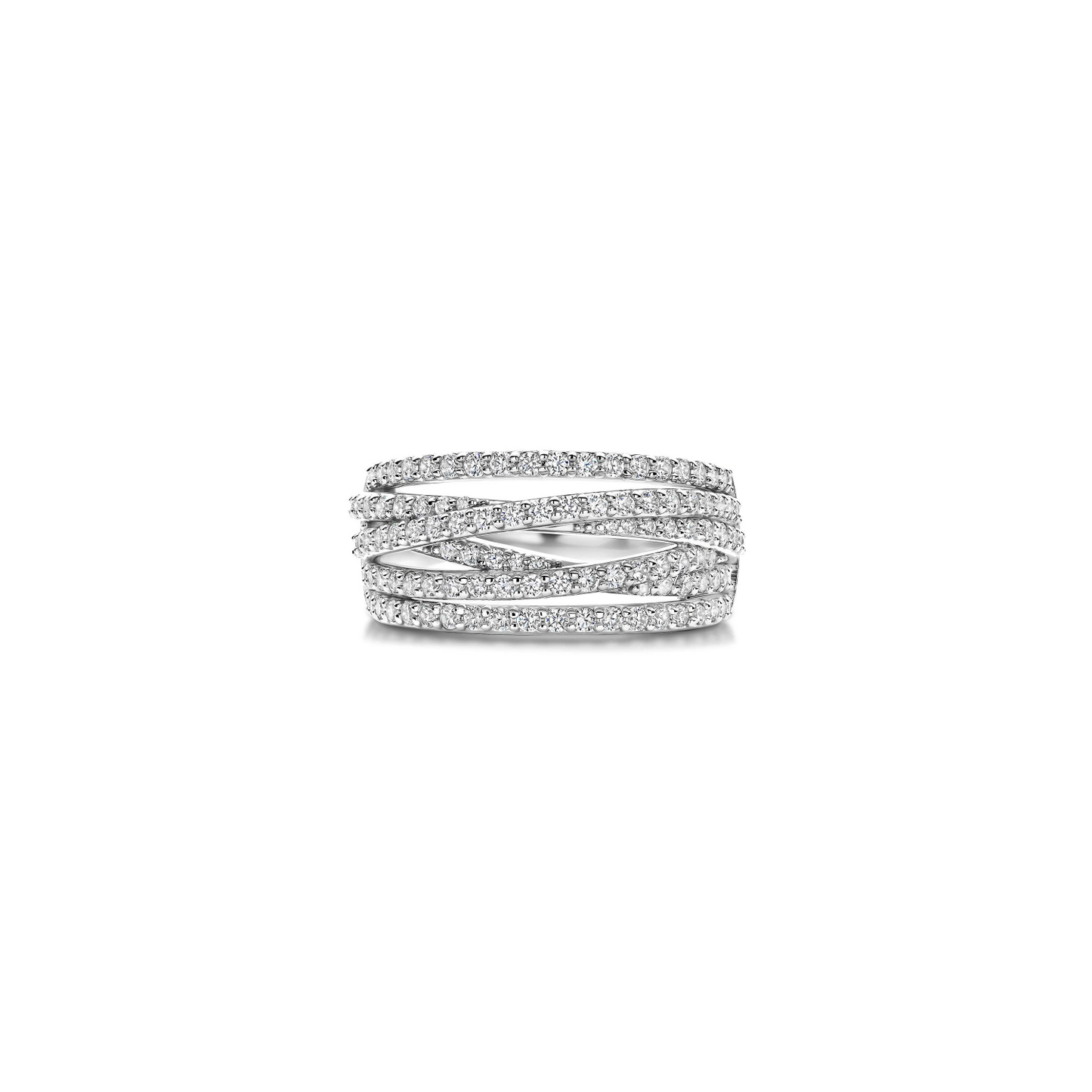 Stardust Zirkonia Crossover Ring - M model