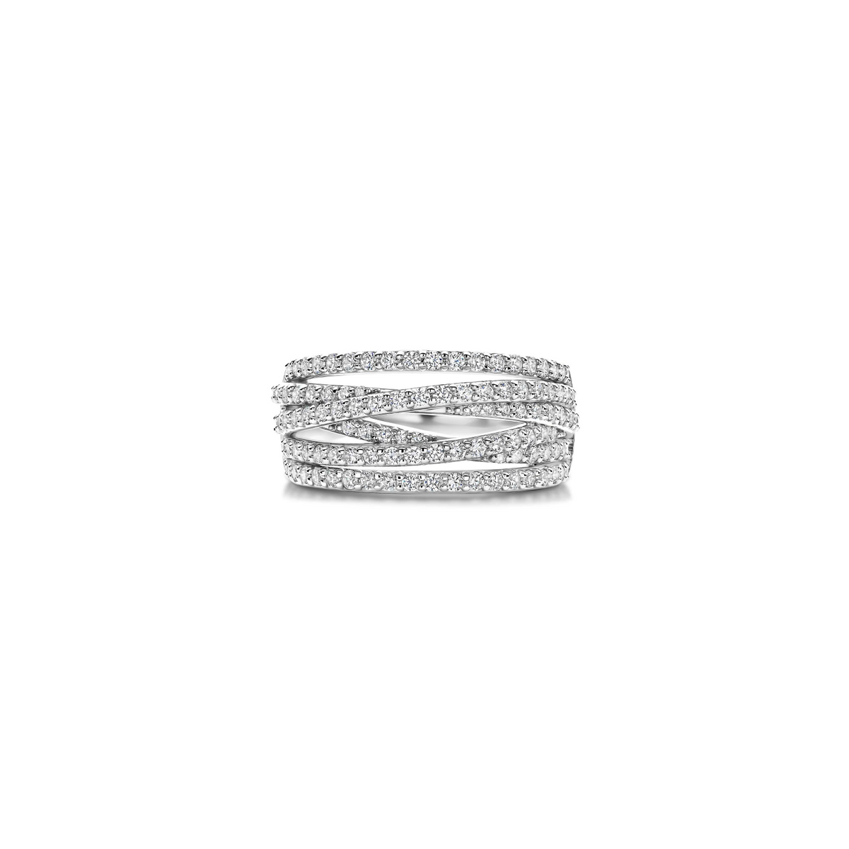 Stardust Zirkonia Crossover Ring - M model
