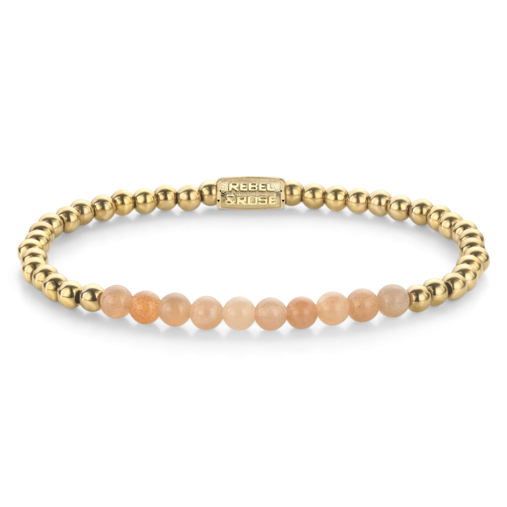 Sunstone meets Yellowgold - 4mm S