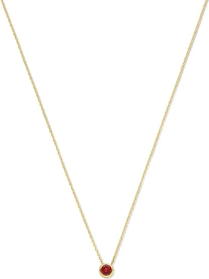 SWING JEWELS GEMSTONES BIRTHSTONE 14K COLLIER JANUARY GARNET SWBN01JAN-Y