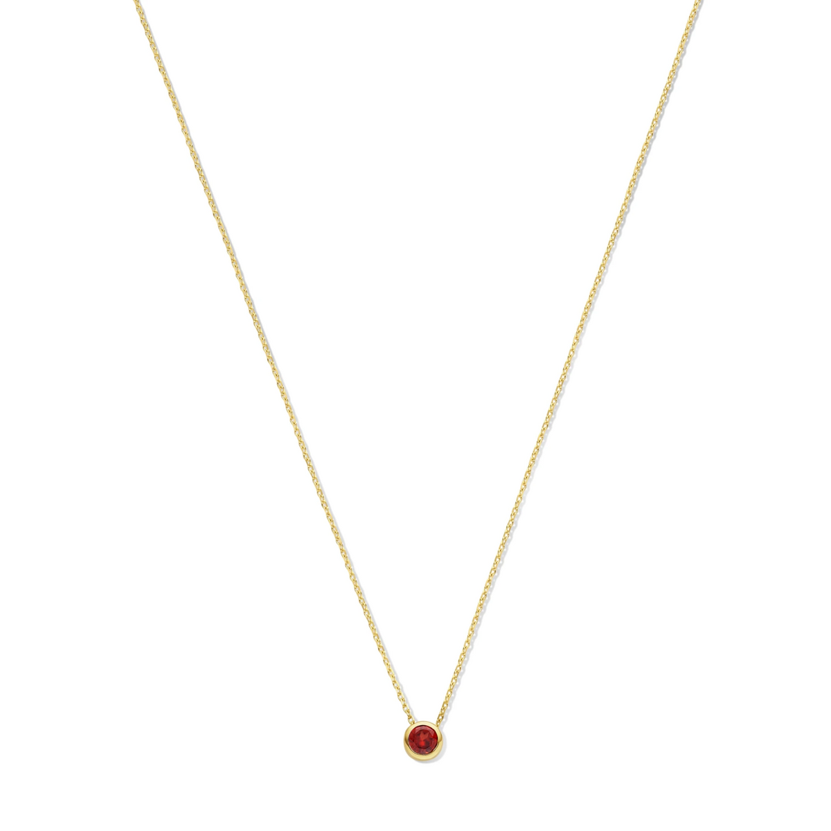 SWING JEWELS GEMSTONES BIRTHSTONE 14K COLLIER JANUARY GARNET SWBN01JAN-Y
