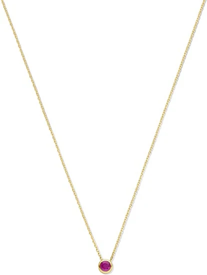 SWING JEWELS GEMSTONES BIRTHSTONE 14K COLLIER JULY RUBY SWBN01JUL-Y