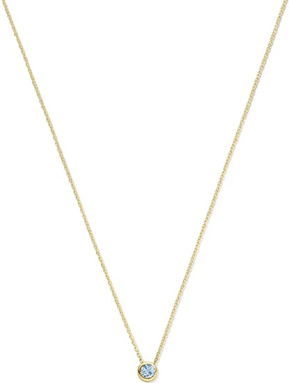 SWING JEWELS GEMSTONES BIRTHSTONE 14K COLLIER MARCH AQUAMARINA SWBN01MAR-Y