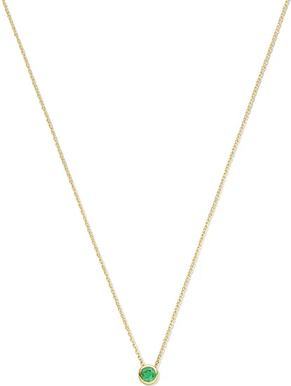 SWING JEWELS GEMSTONES BIRTHSTONE 14K COLLIER MAY EMERALD SWBN01MAY-Y