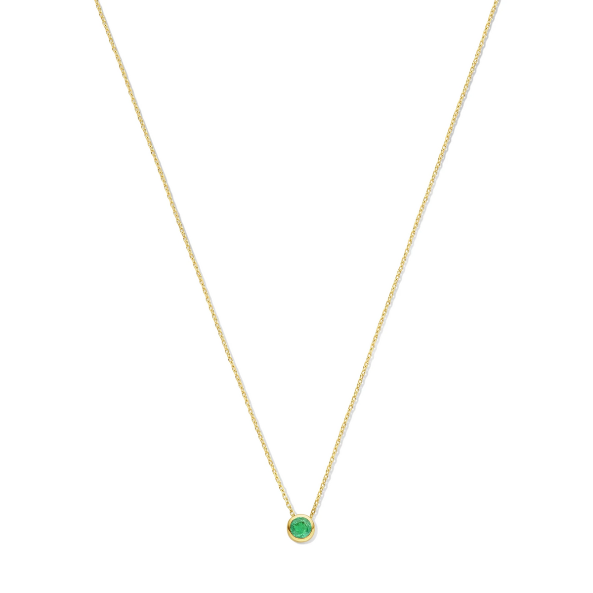 SWING JEWELS GEMSTONES BIRTHSTONE 14K COLLIER MAY EMERALD SWBN01MAY-Y