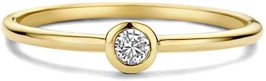 SWING JEWELS GEMSTONES BIRTHSTONE 14K RING APRIL MOUNTAIN CRYSTAL SWBR01APR-Y-56