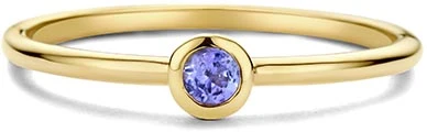 SWING JEWELS GEMSTONES BIRTHSTONE 14K RING DECEMBER TANZANITE SWBR01DEC-Y-50
