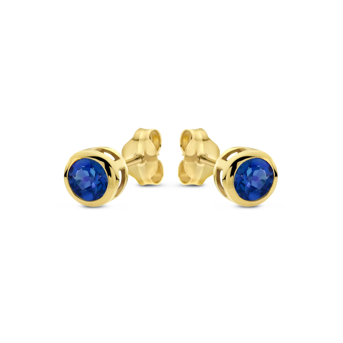 SWING JEWELS GEMSTONES BIRTHSTONE 18K EARRING SEPTEMBER SAPPHIRE SWBE01SEP-Y-18