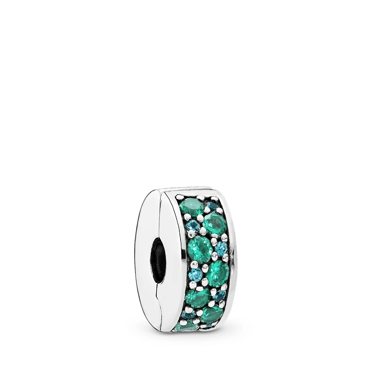 Teal Pavé Clip Bedel